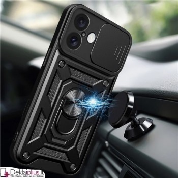 5in1 smūgiams atsparus dėklas su kameros apsauga - juodas (Apple Iphone 16 Plus) 5in1 smūgiams atsparus dėklas su kameros apsauga - juodas (Apple Iphone 16 Plus)